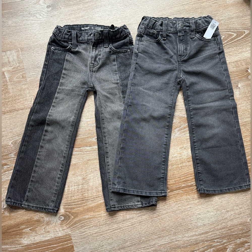 Old Navy Kids Two-Tone Black & Charcoal Jeans